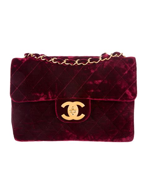 chanel velvet burgundy bag|chanel flap bag buy online.